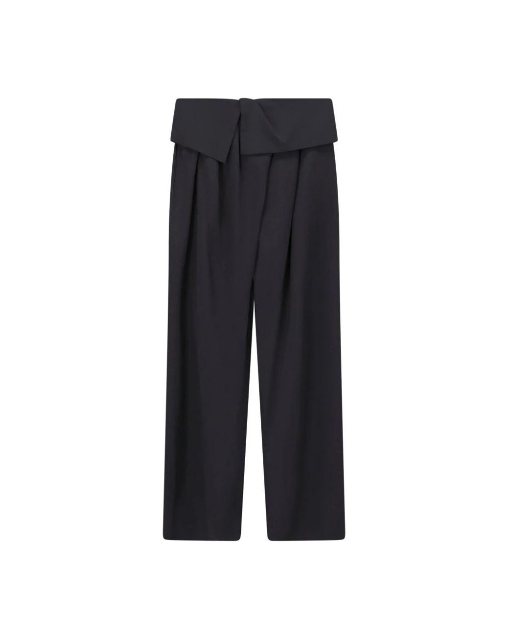 Dries Van Noten Black Wide Trousers