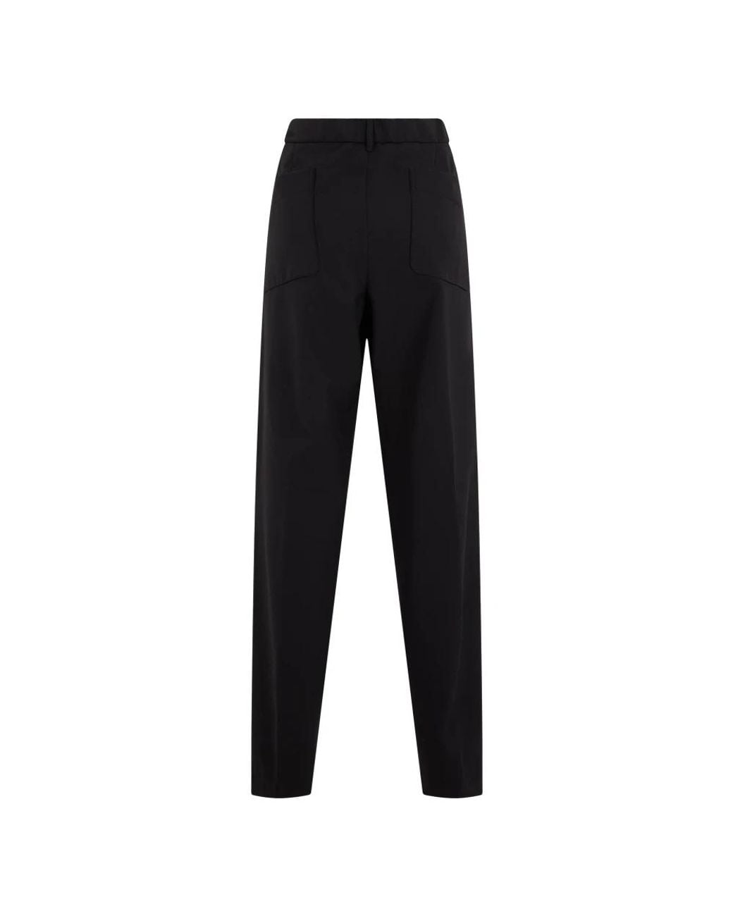 Slowear Black Straight Trousers for men