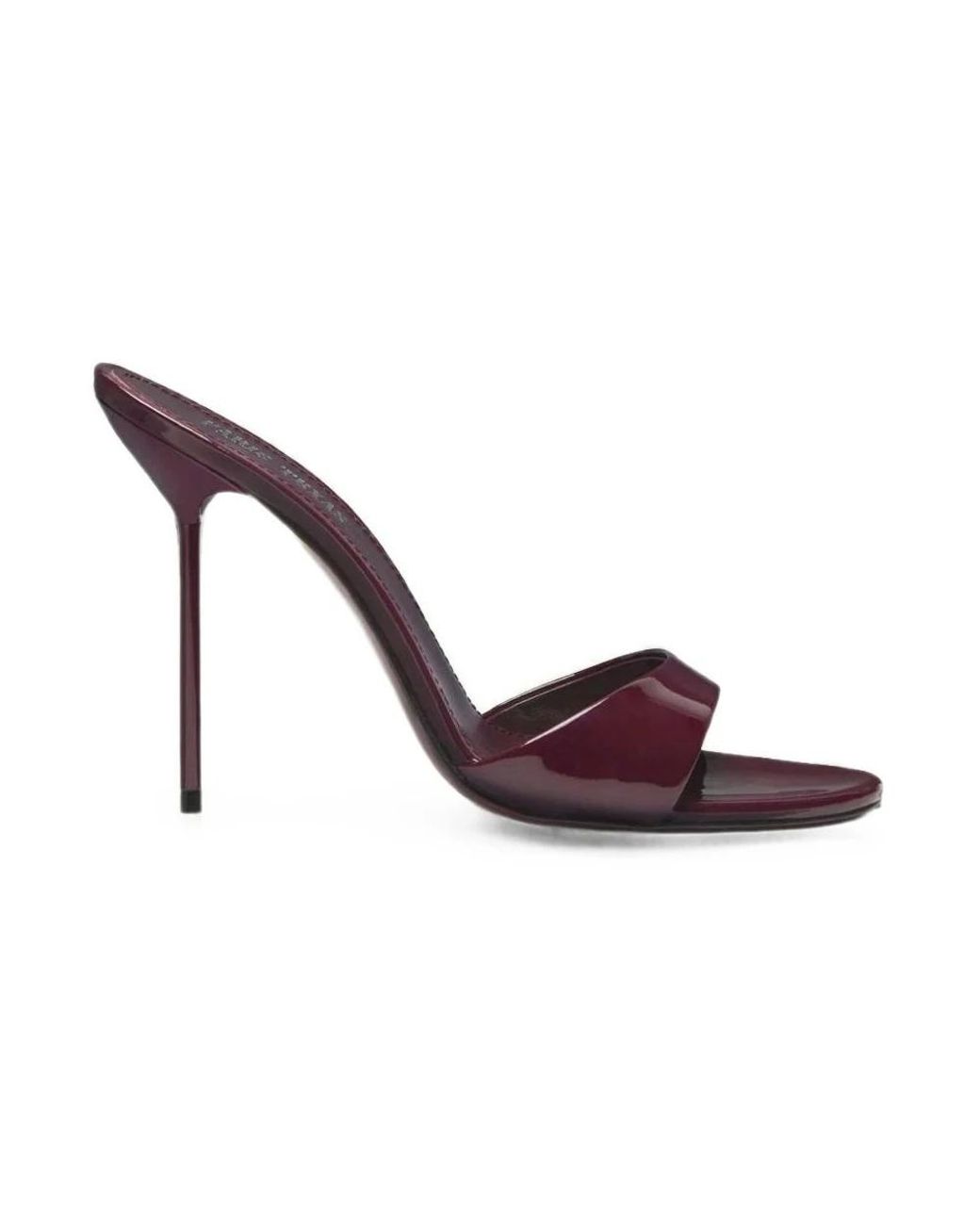 Paris Texas Brown Heeled Mules