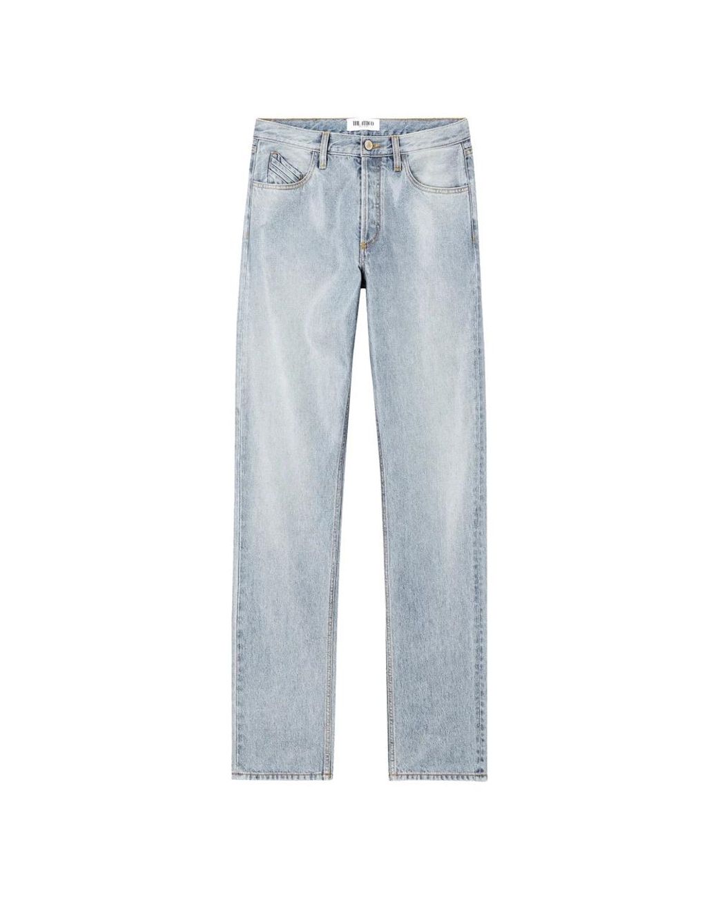 The Attico Blue Straight Fit Jeans