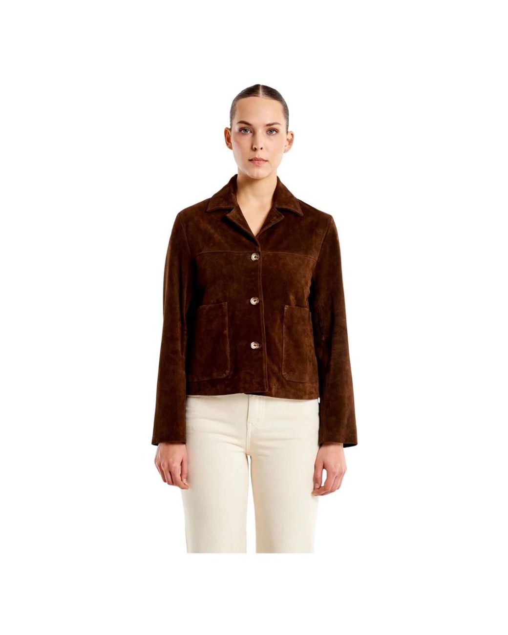 ViCOLO Brown Leather Jackets