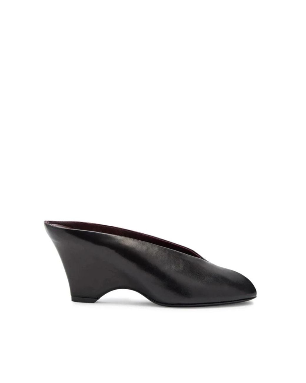 Khaite Black Heeled Mules