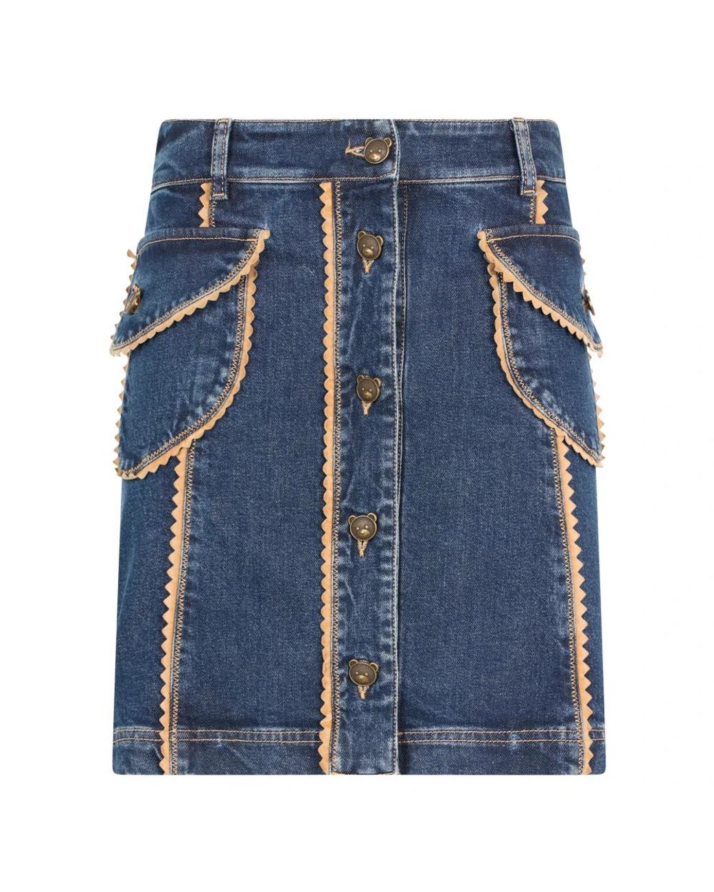 Moschino Denim Rok in het Blue