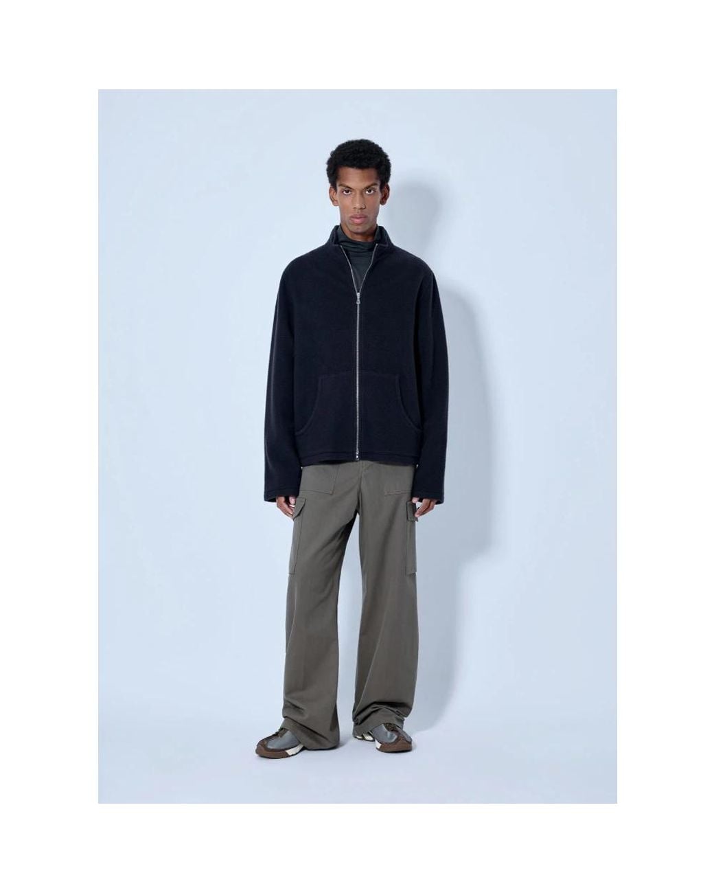 Rier Blue Zip-Throughs for men