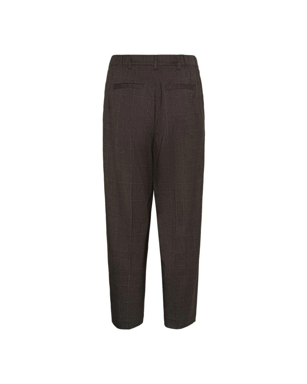 Suit Trousers Kaffe de color Gray