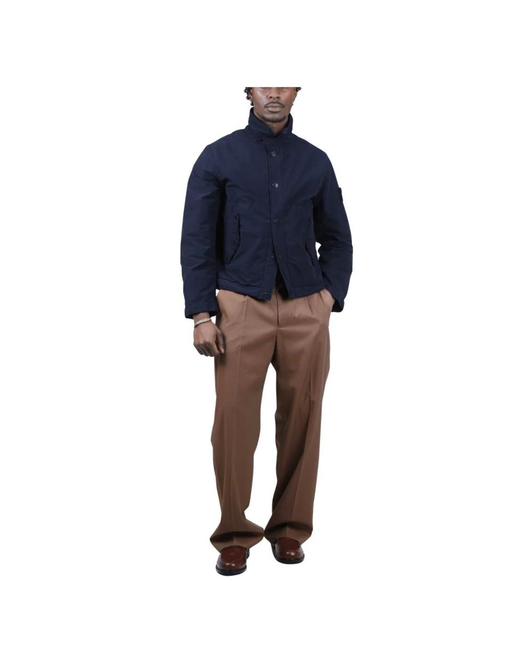 Stone Island David-Tc Ghost Jacket in het Blue voor heren