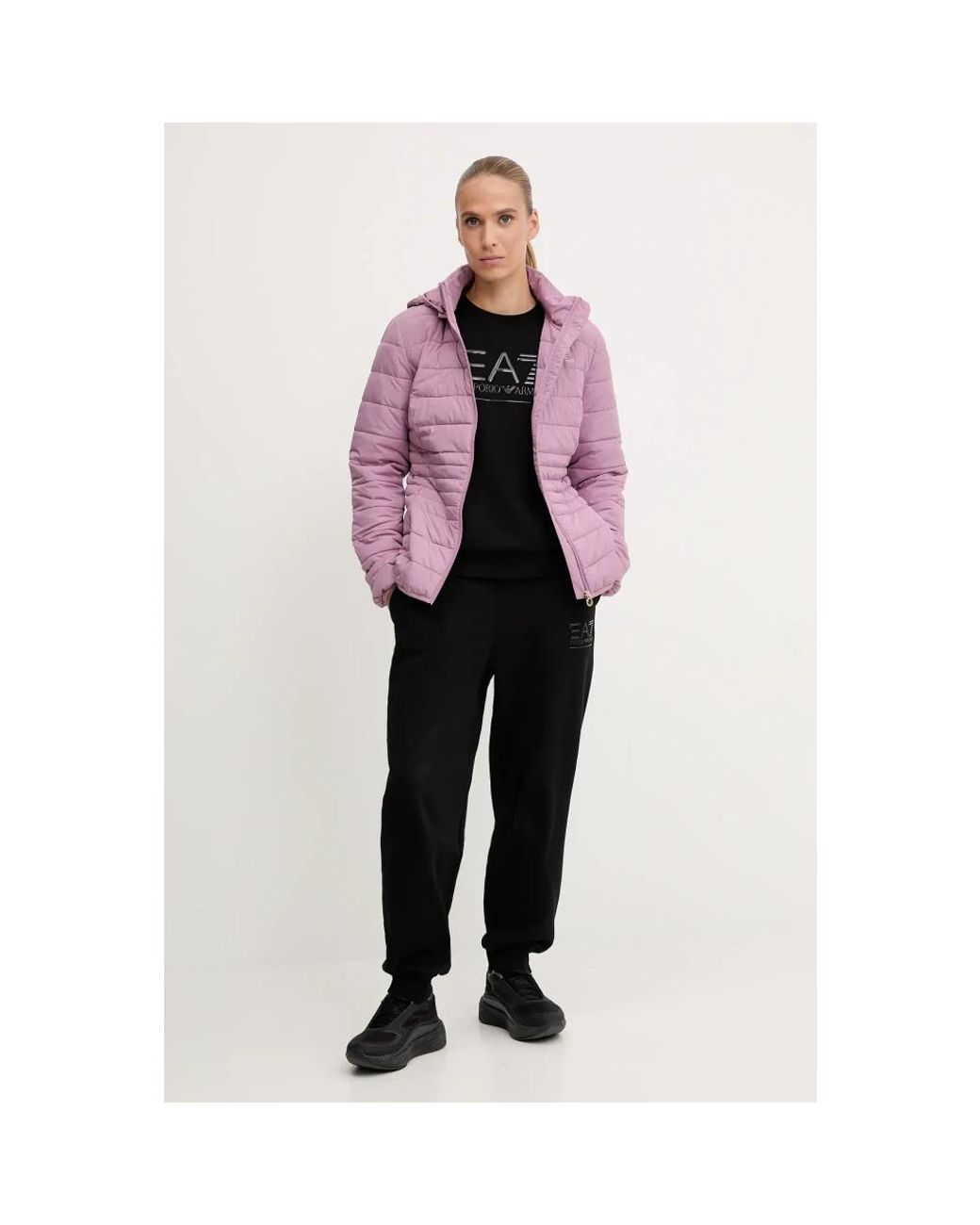 Winter Jackets EA7 en coloris Pink