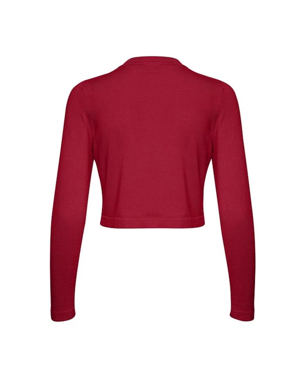 Kaffe Truien & Vesten ,Rood ,Rode Bolero Elegante Gebreide Vest in het Red