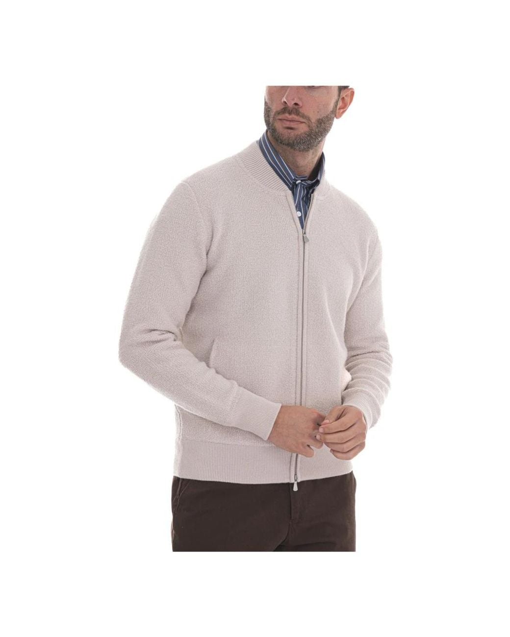 Gran Sasso Gray Cardigans for men