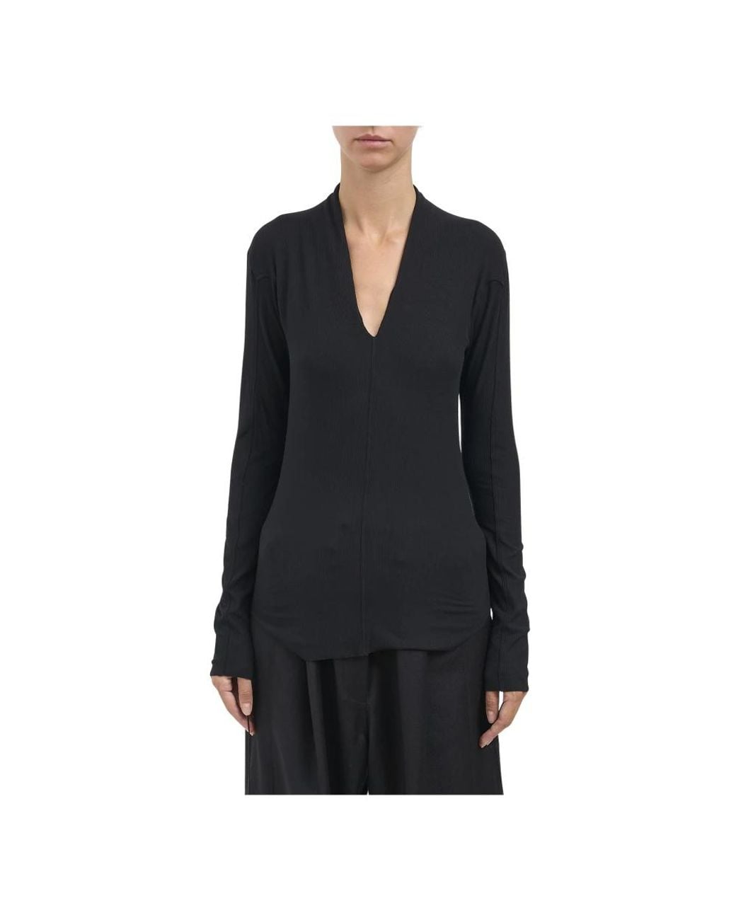 Andrea Ya'aqov Black Long Sleeve T-Shirts