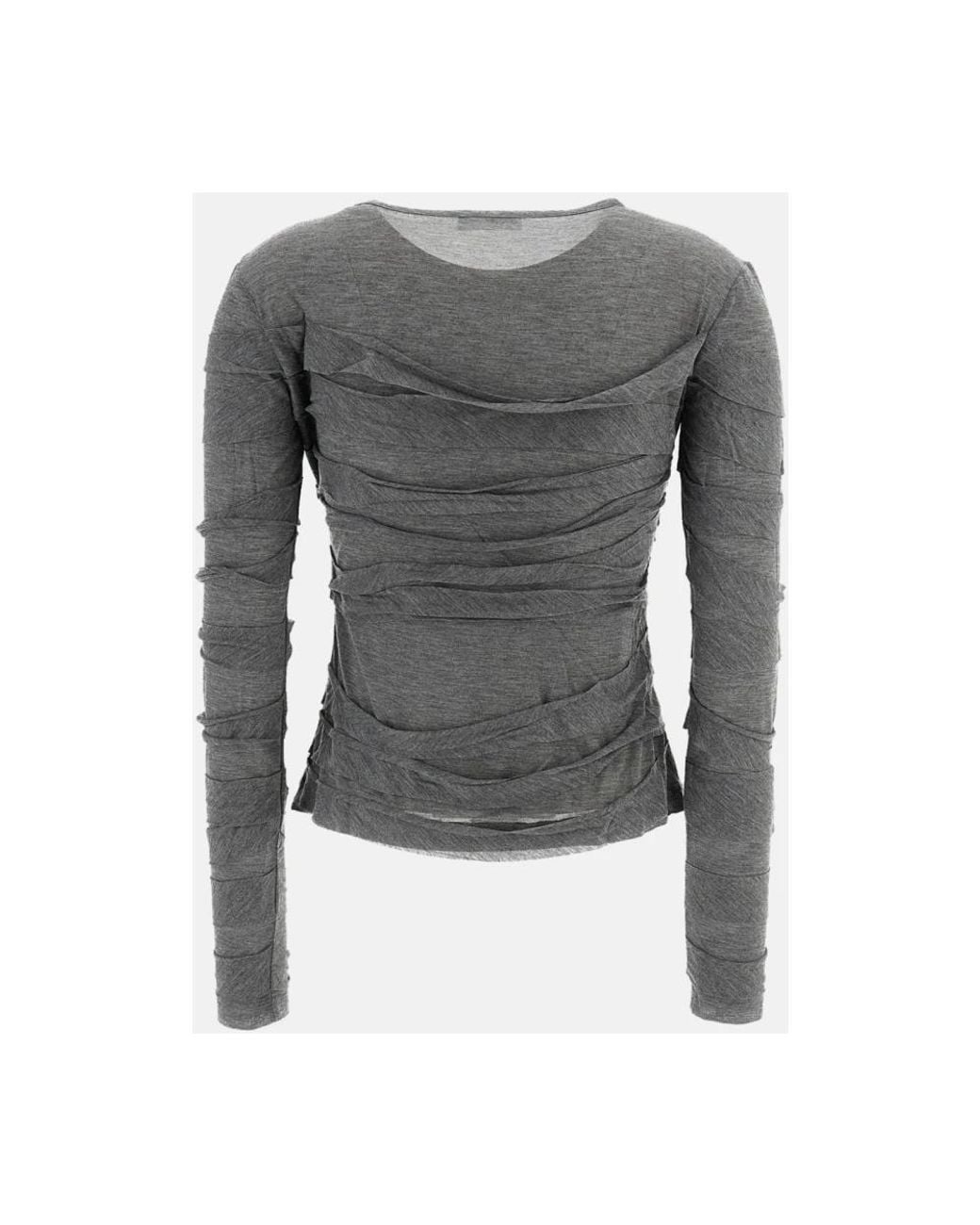 7 For All Mankind Gray Long Sleeve T-Shirts