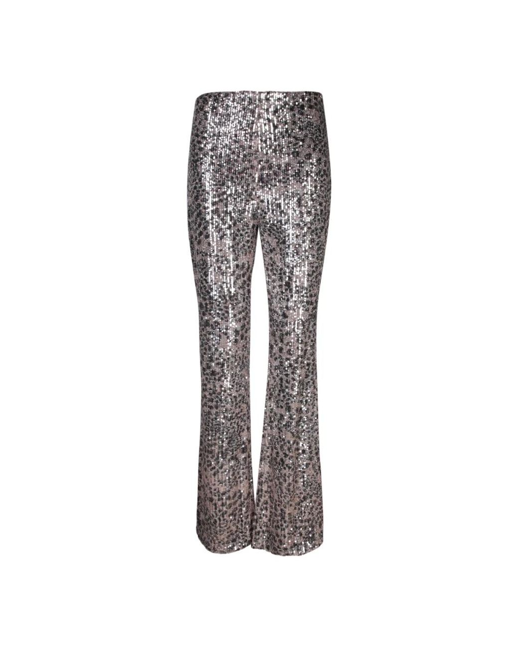 Liu Jo Gray Wide Trousers