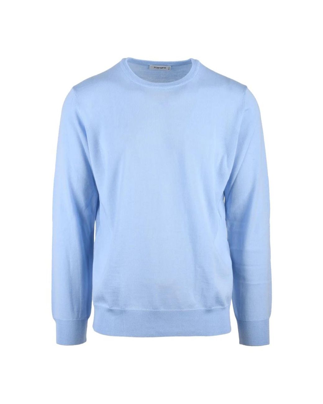 Kangra Blue Round-Neck Knitwear for men