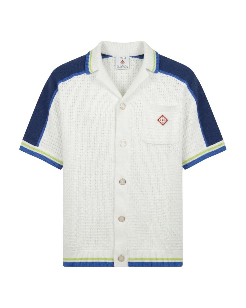 Casablanca Blue Short Sleeve Shirts for men