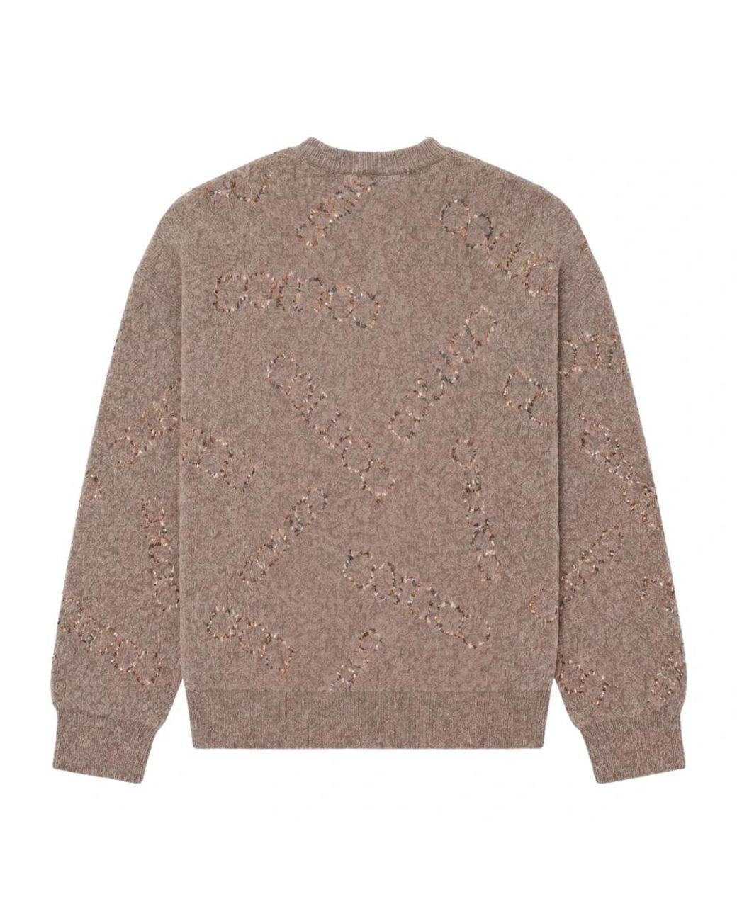 carlo colucci Brown Round-Neck Knitwear for men