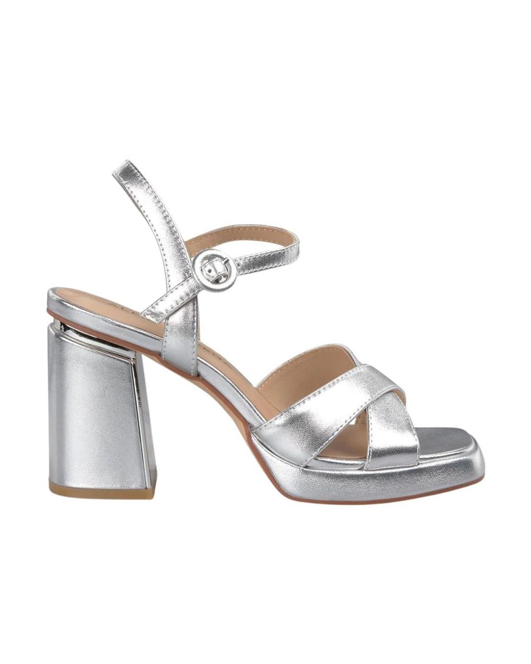 Alma En Pena. Metallic High Heel Sandals