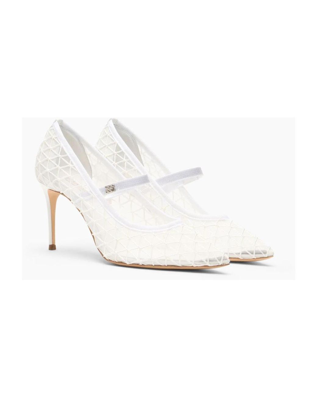 Casadei White Pumps