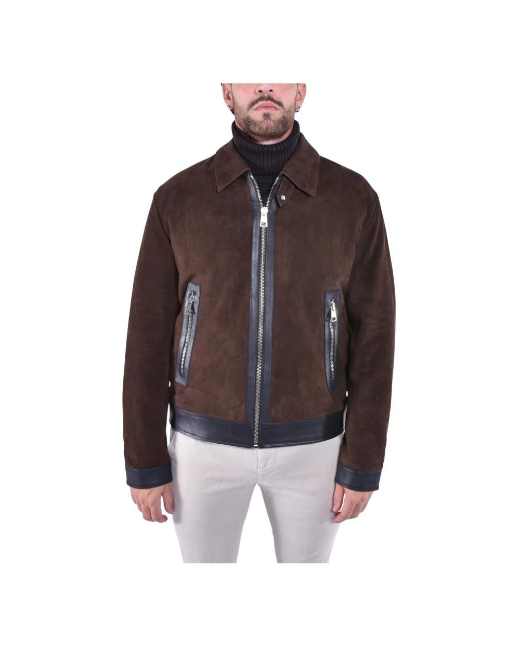 Leather Jackets Dondup pour homme en coloris Brown
