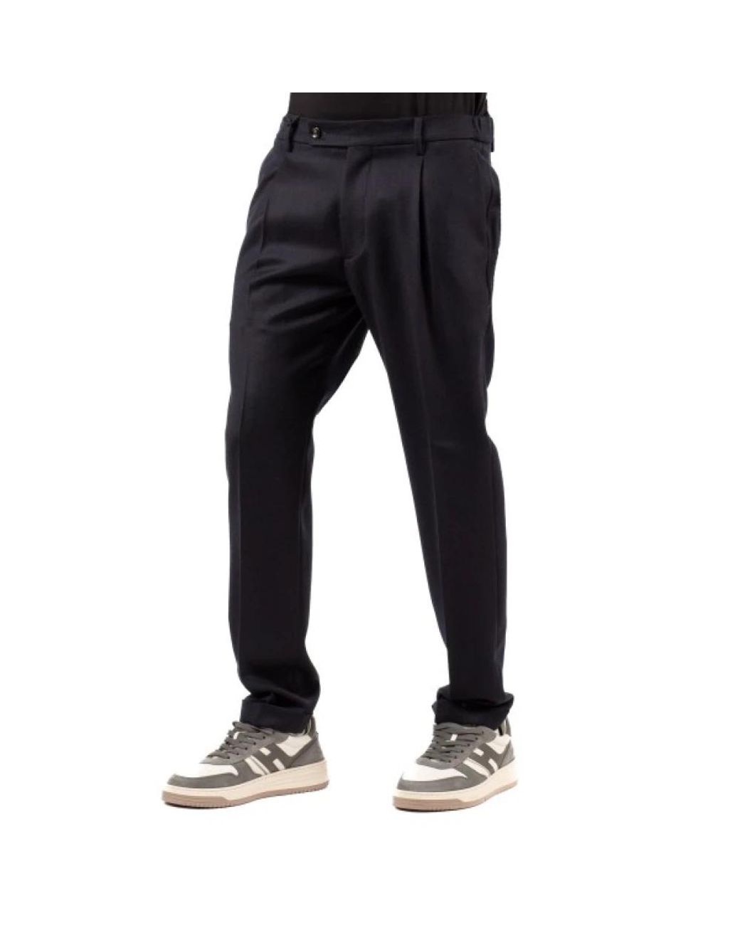 Berwich Black Suit Trousers for men