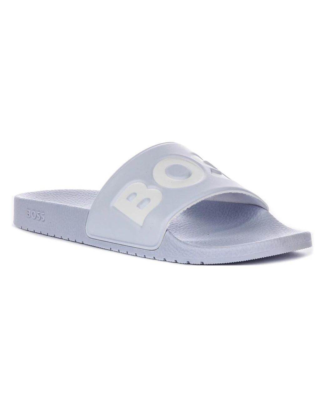 Boss Blue Sliders for men