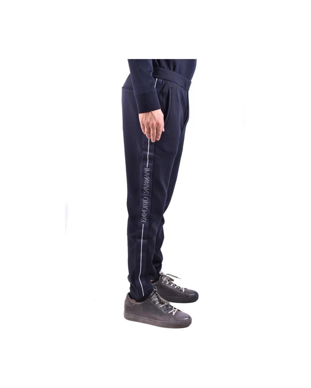 Emporio Armani Blue Sweatpants for men