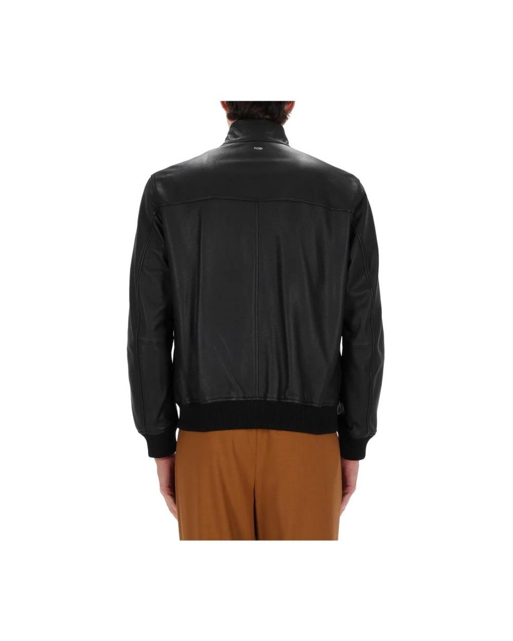 Boss Black Leather Jackets for men
