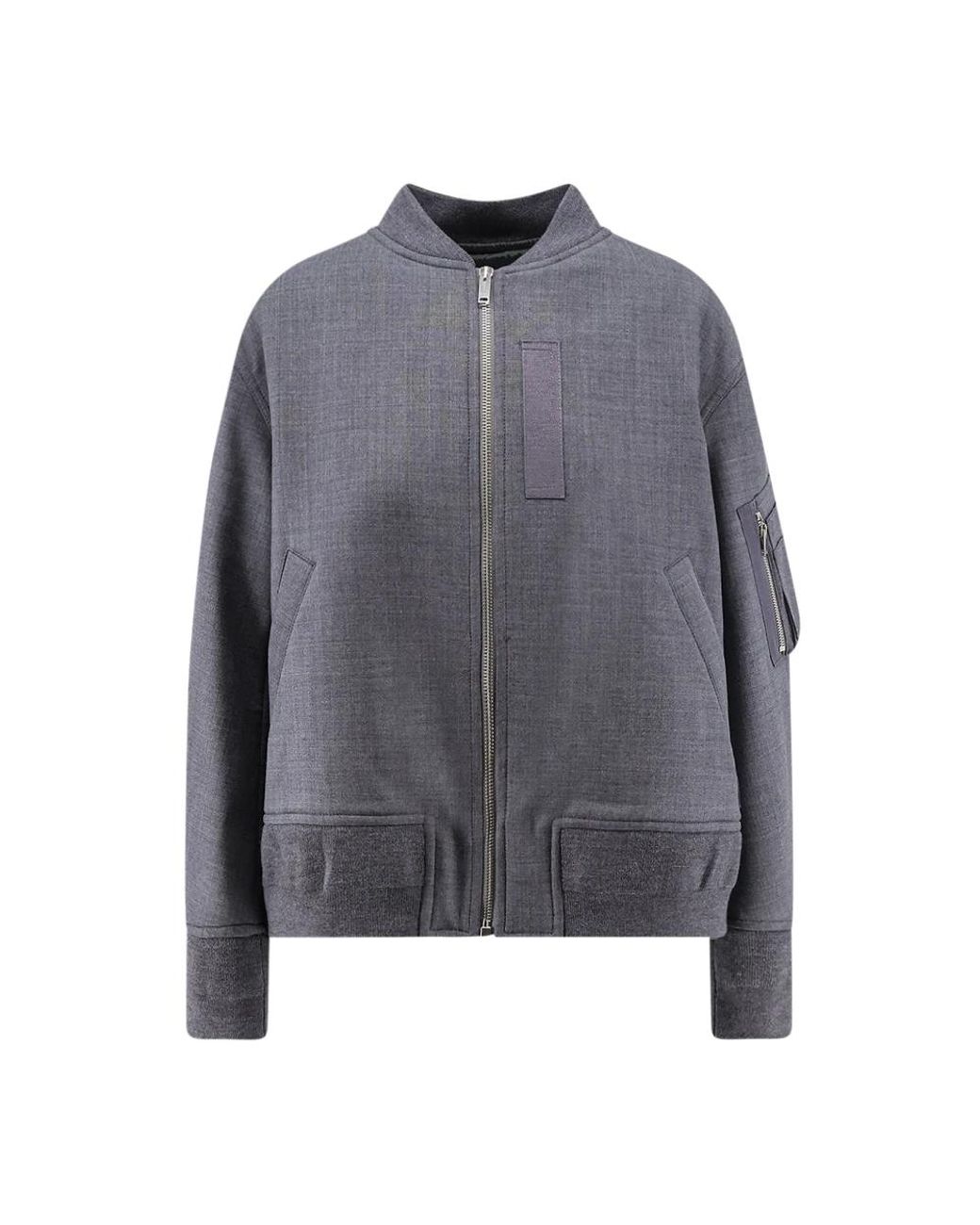 Semicouture Gray Bomber Jackets