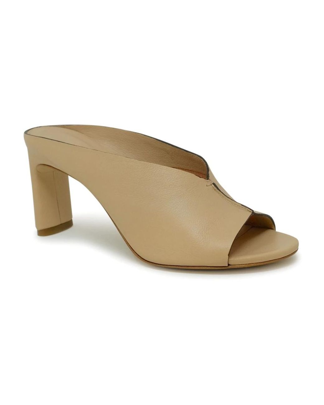 Roberto Del Carlo White Heeled Mules