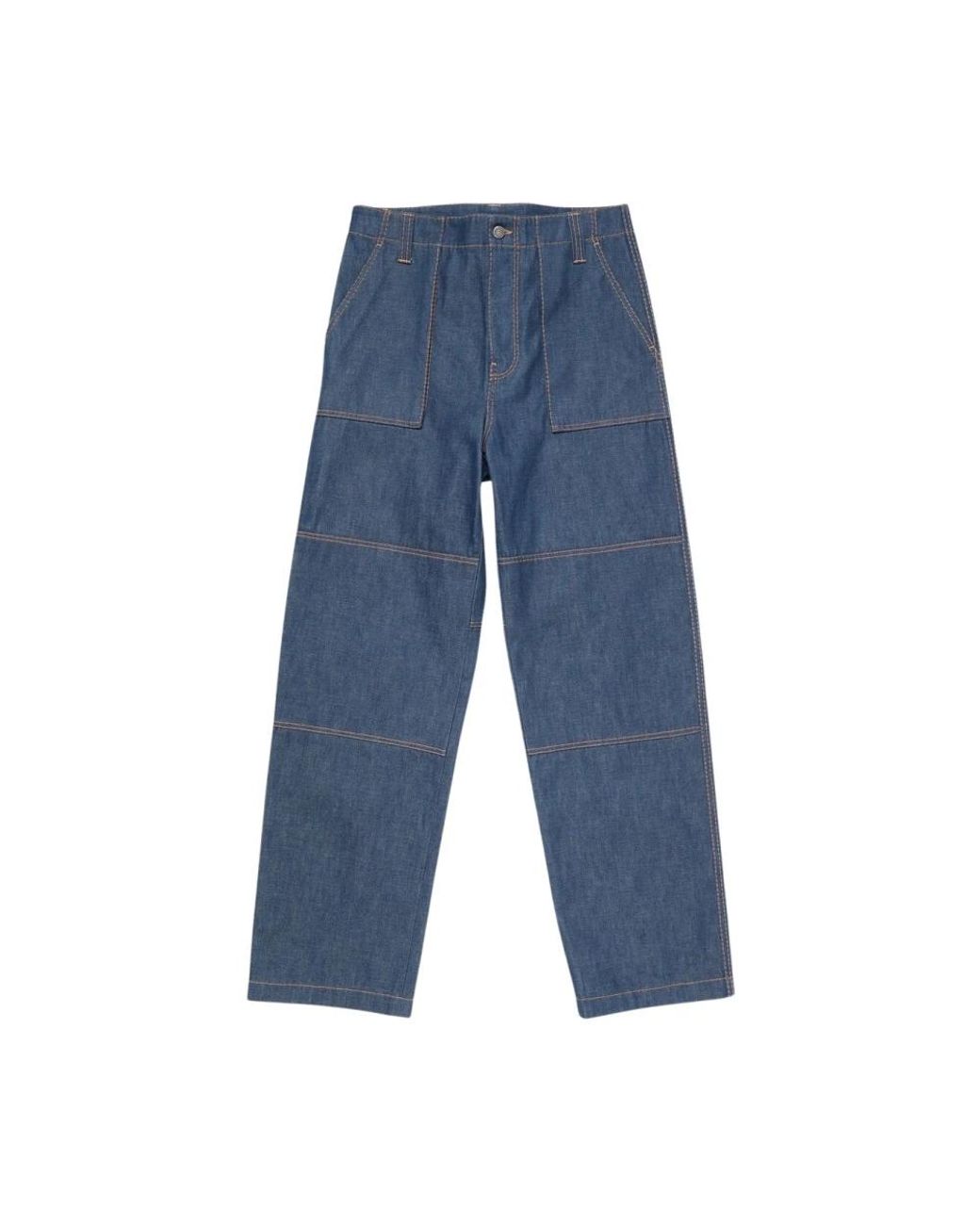 Acne Blue Straight Fit Jeans for men