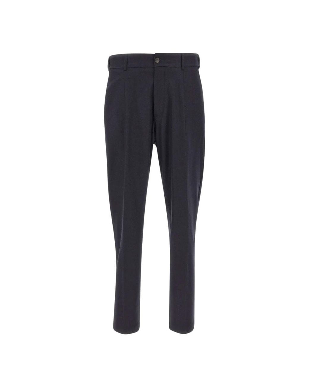 Eleventy Blue Straight Trousers for men