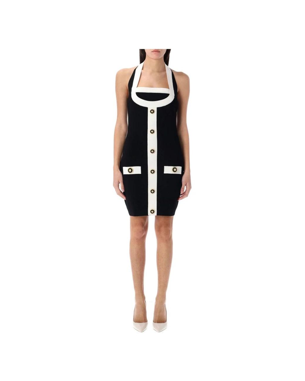 Balmain Black Short Dresses