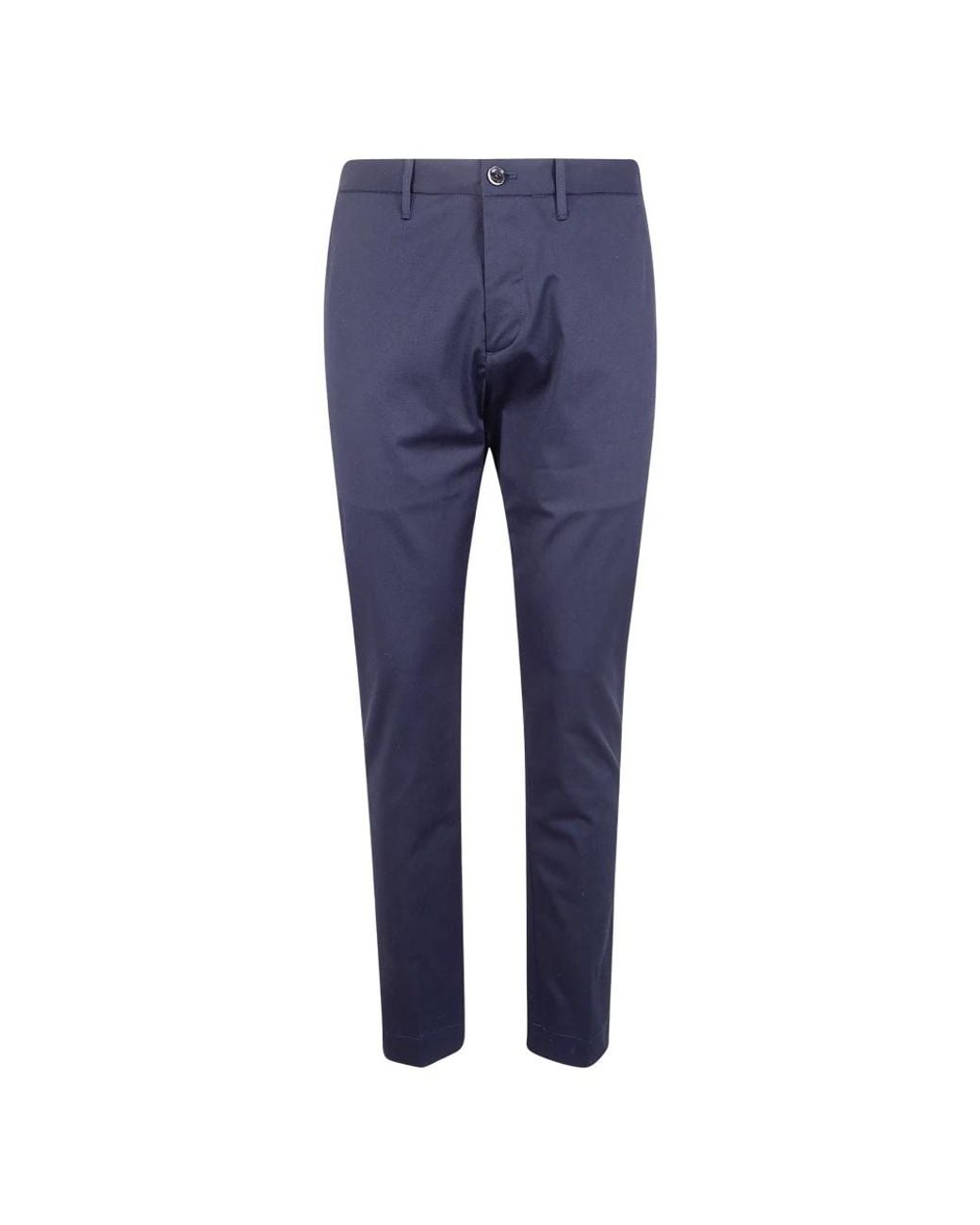 Nine:inthe:morning Blue Slim-Fit Trousers for men