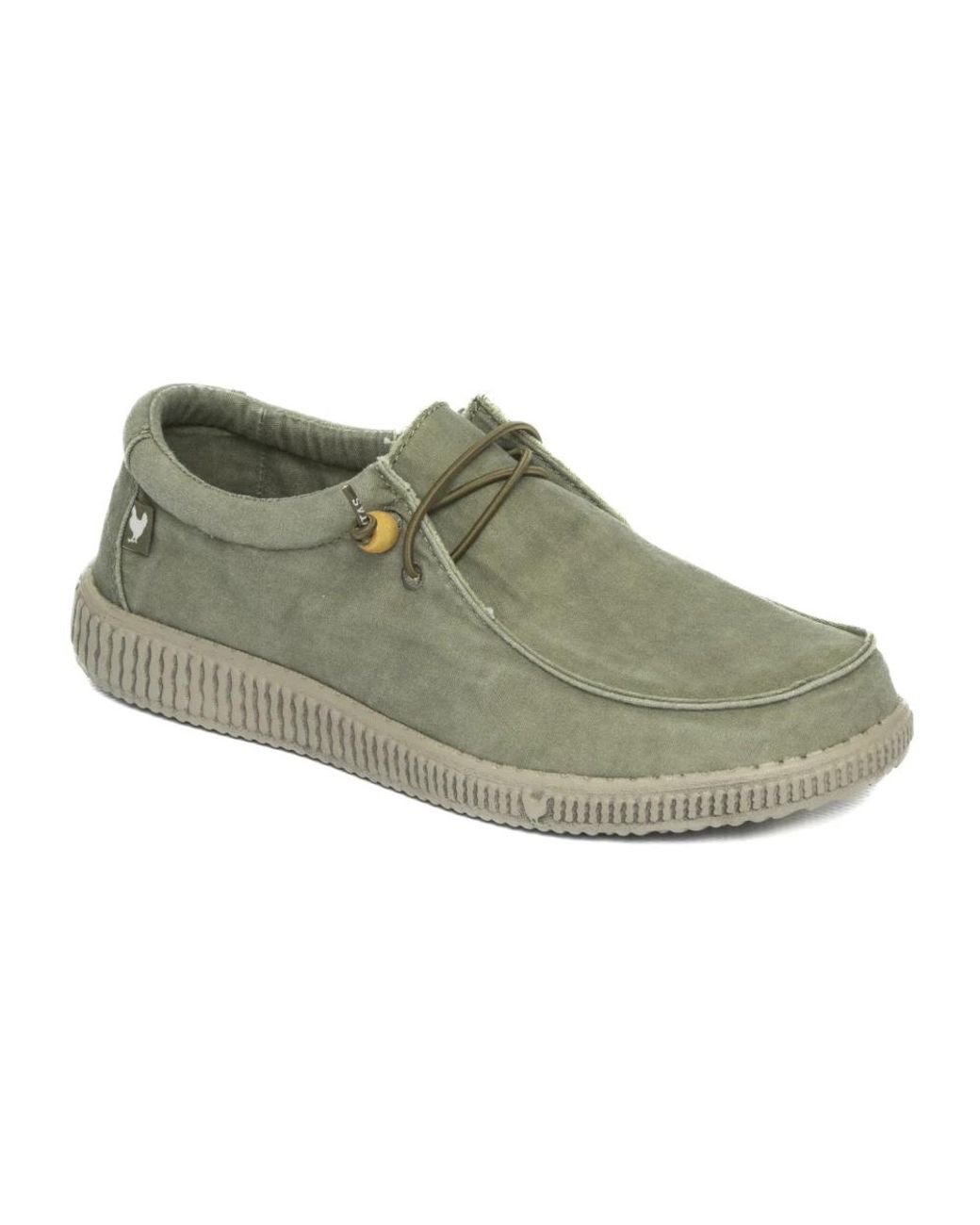 WALK IN PITAS Green Laced Shoes for men