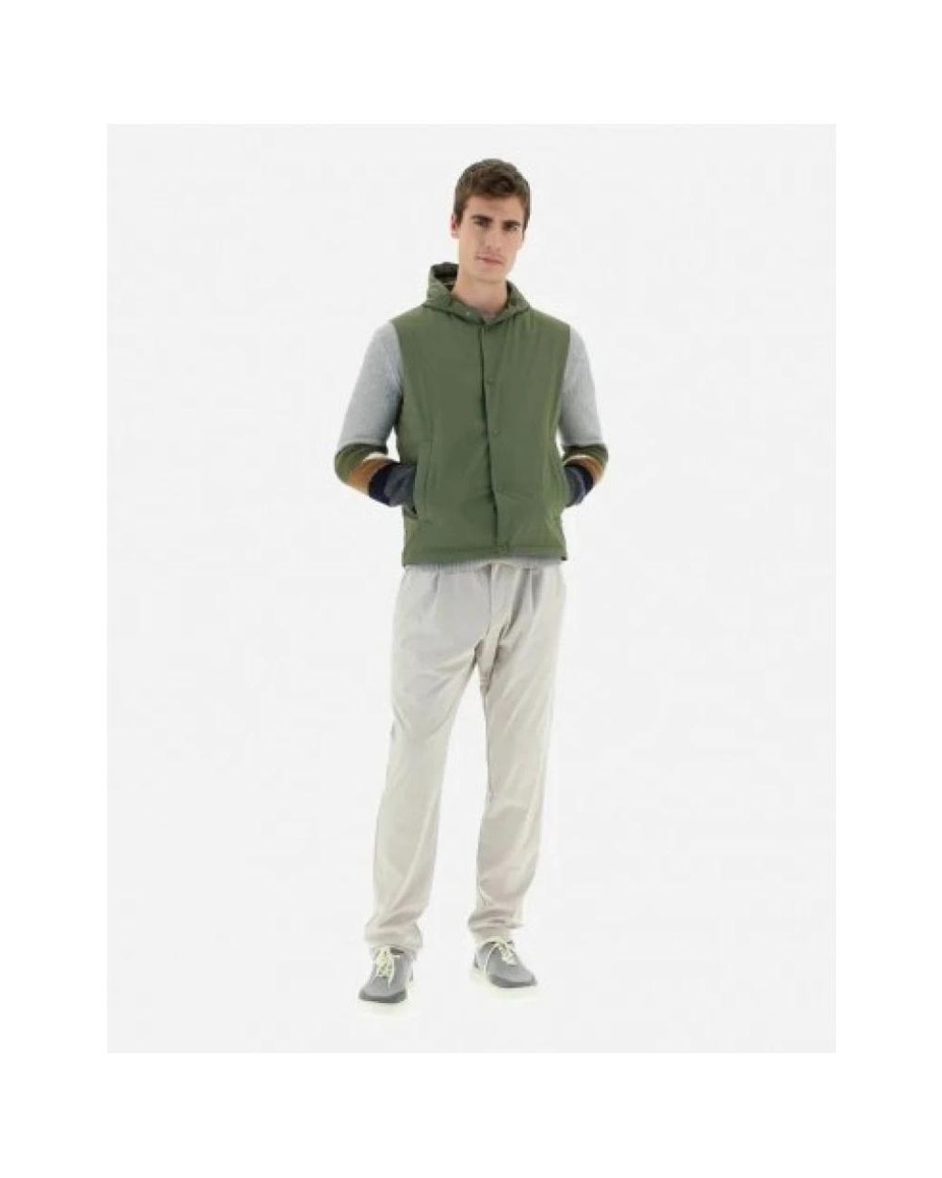 Herno Green Waistcoats for men