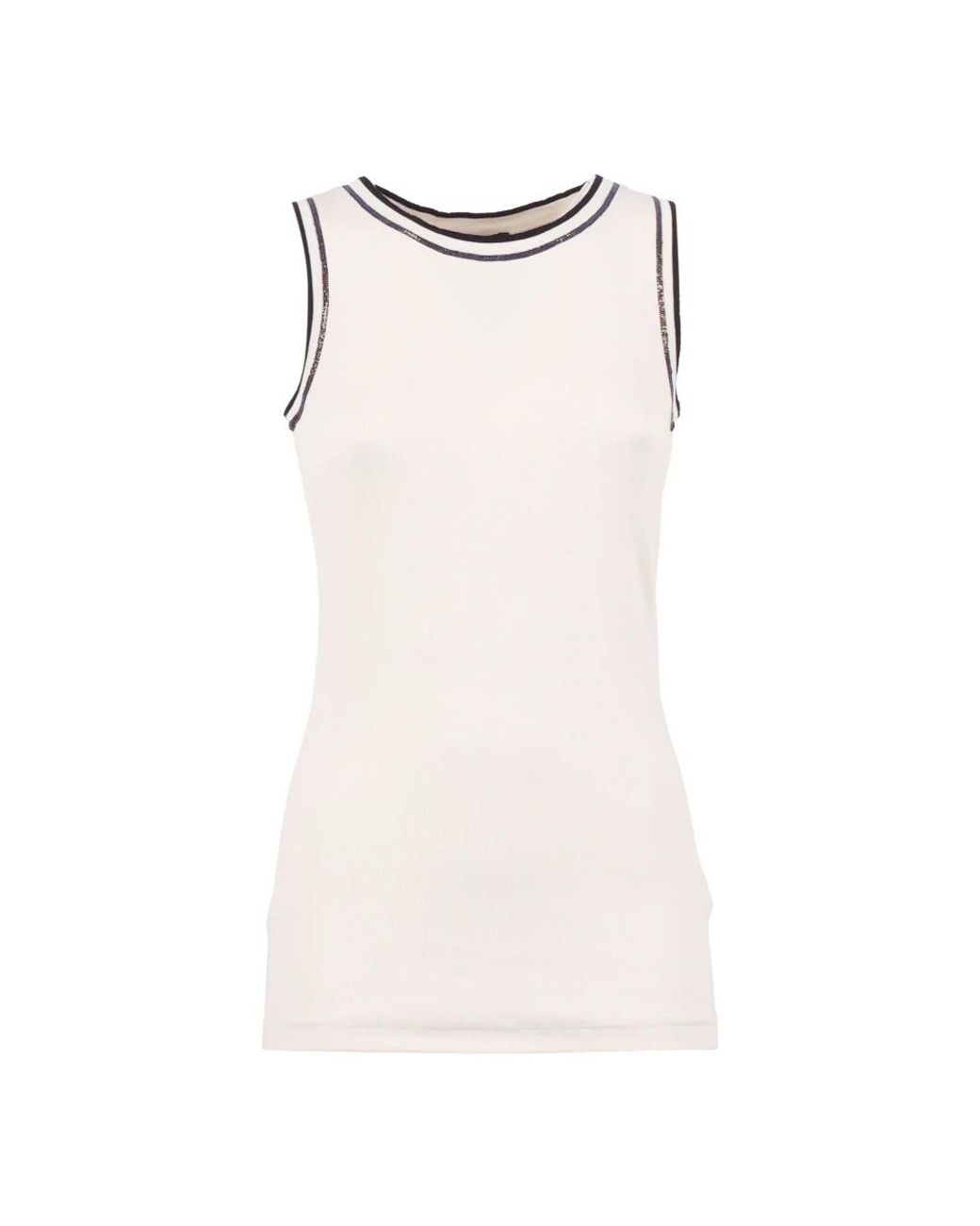 Fabiana Filippi Natural Sleeveless Tops