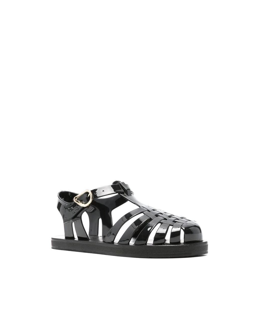 Ancient Greek Sandals Black Shoes