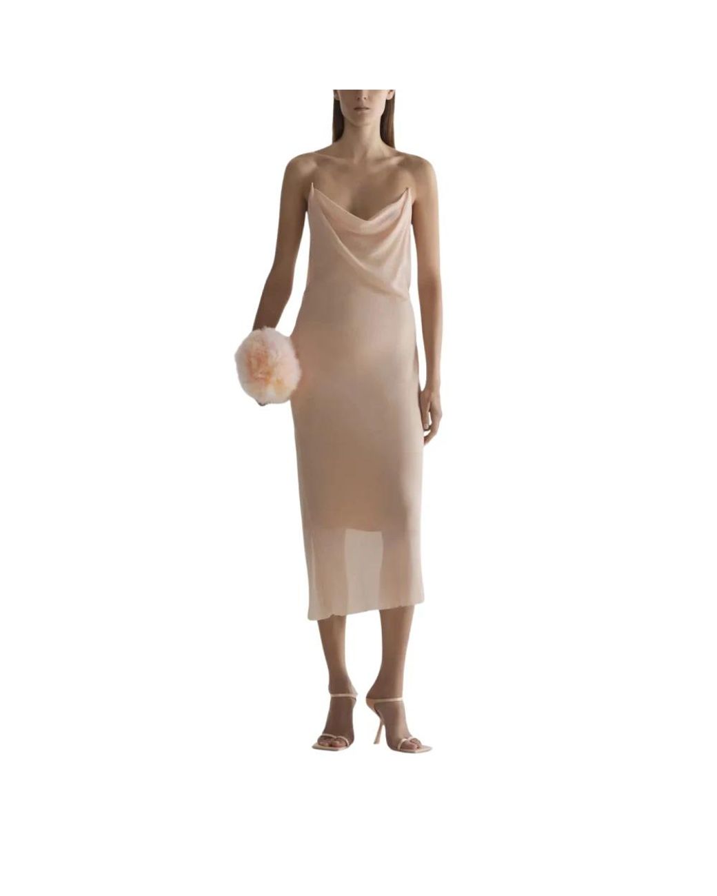 Mugler Kleedjes ,Roze ,Abito in het Brown