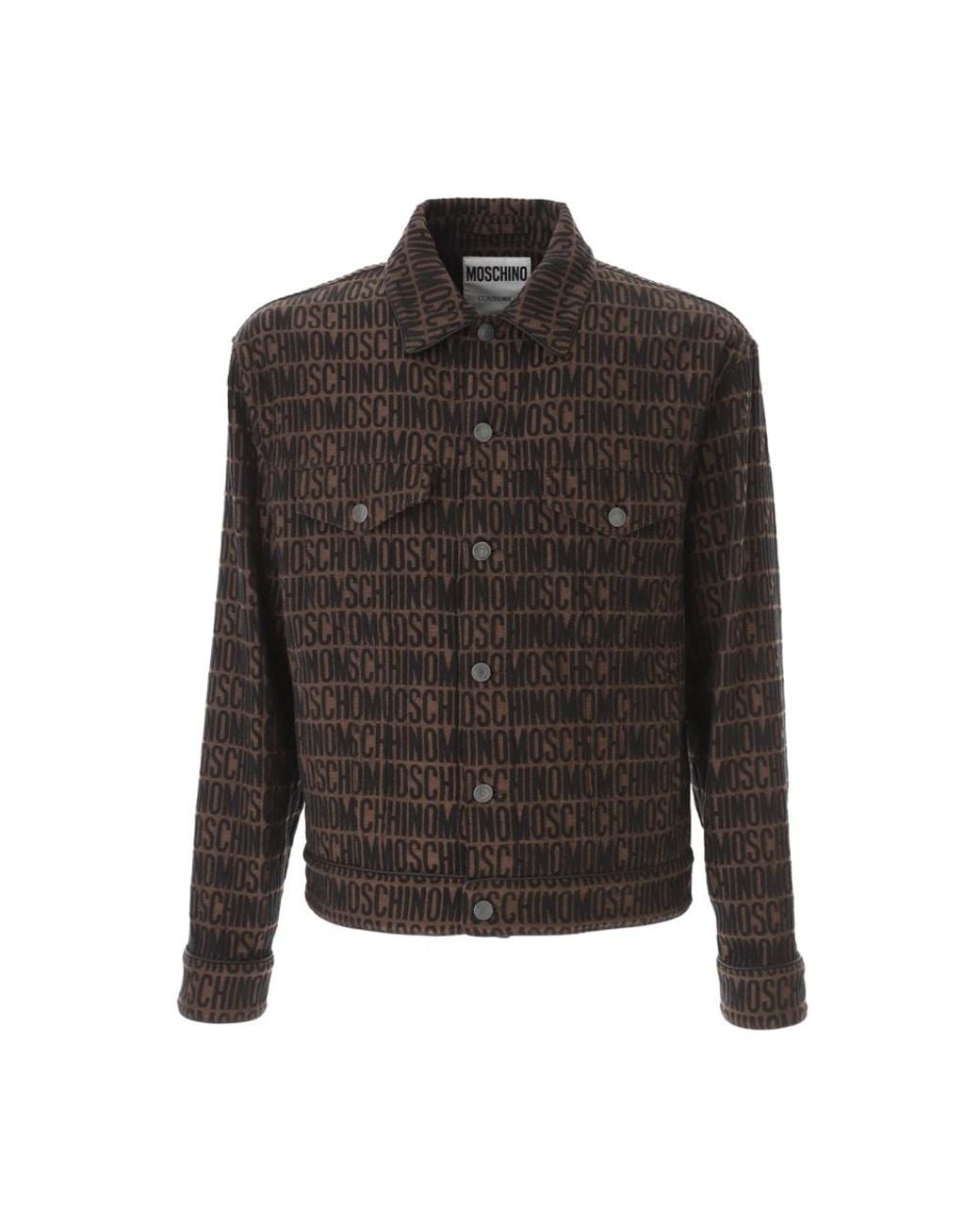 Moschino Black Denim Jackets for men