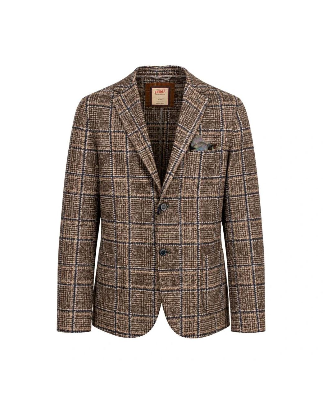Bob Jassen ,Bruin ,Wol Single-Breasted Blazer in het Brown voor heren