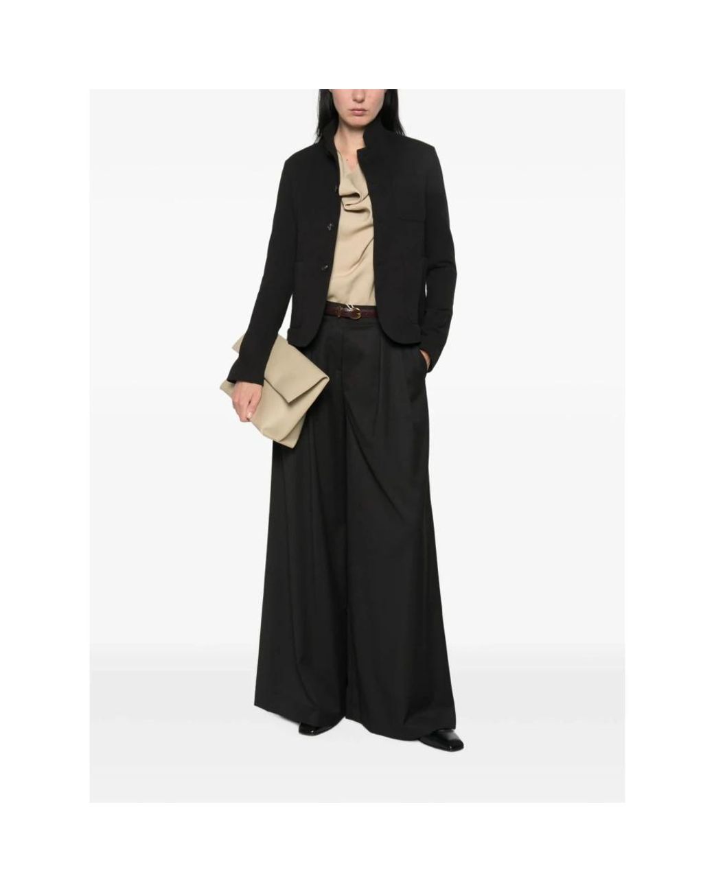 Ermanno Scervino Black Wide Trousers
