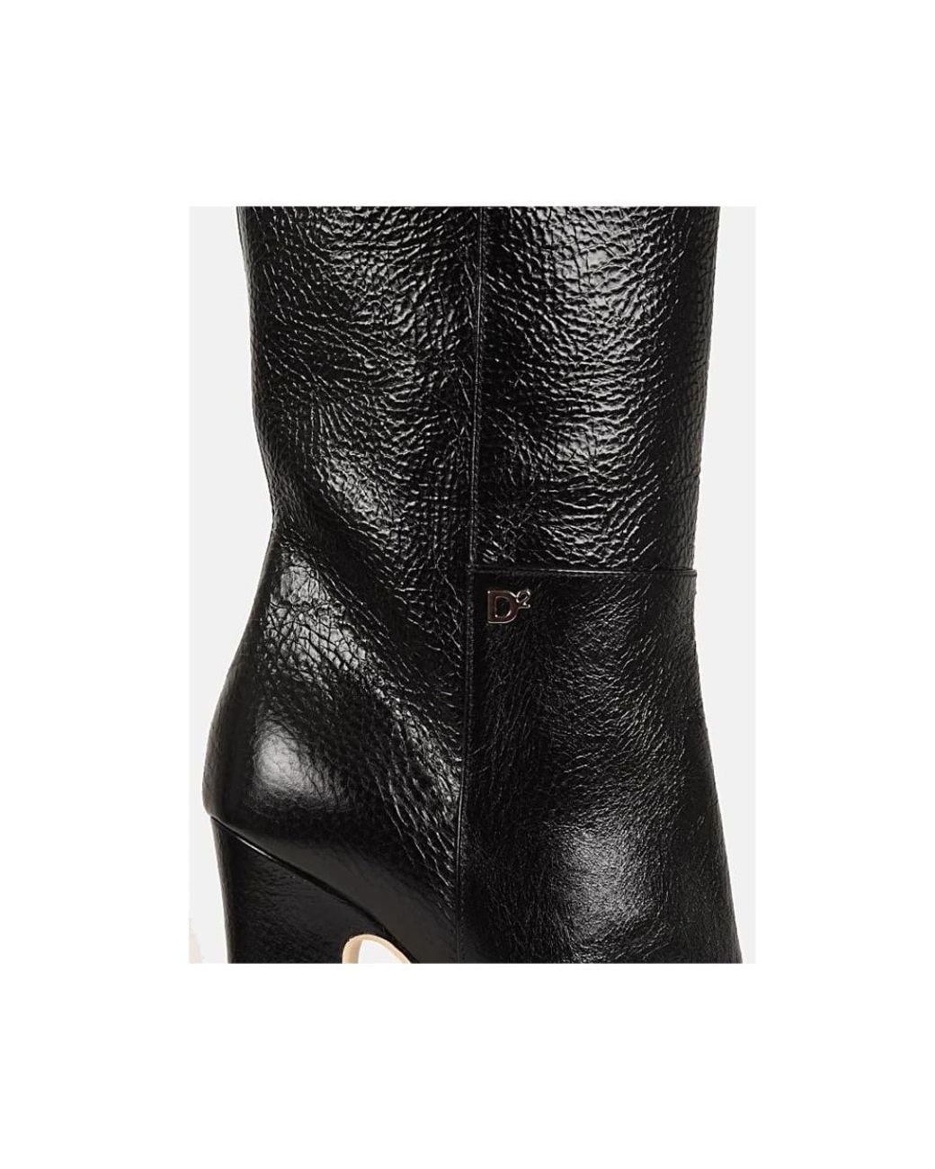 DSquared² Black Schwarze stiefel mit absatz