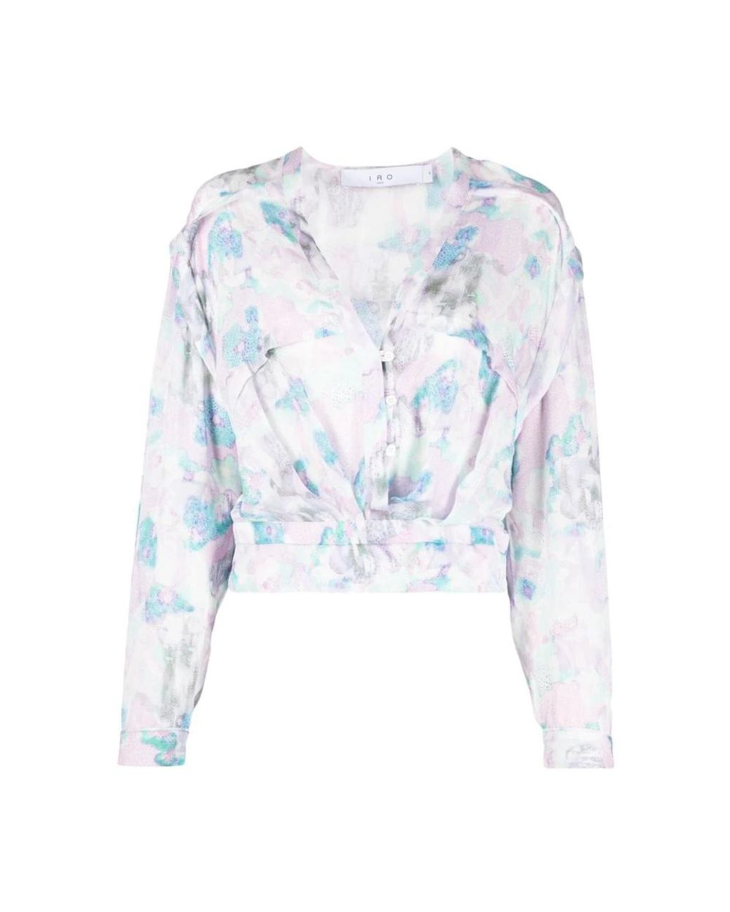 IRO Overhemden ,Veelkleurig ,Katoen Casual Multicolour Blouse in het Blue