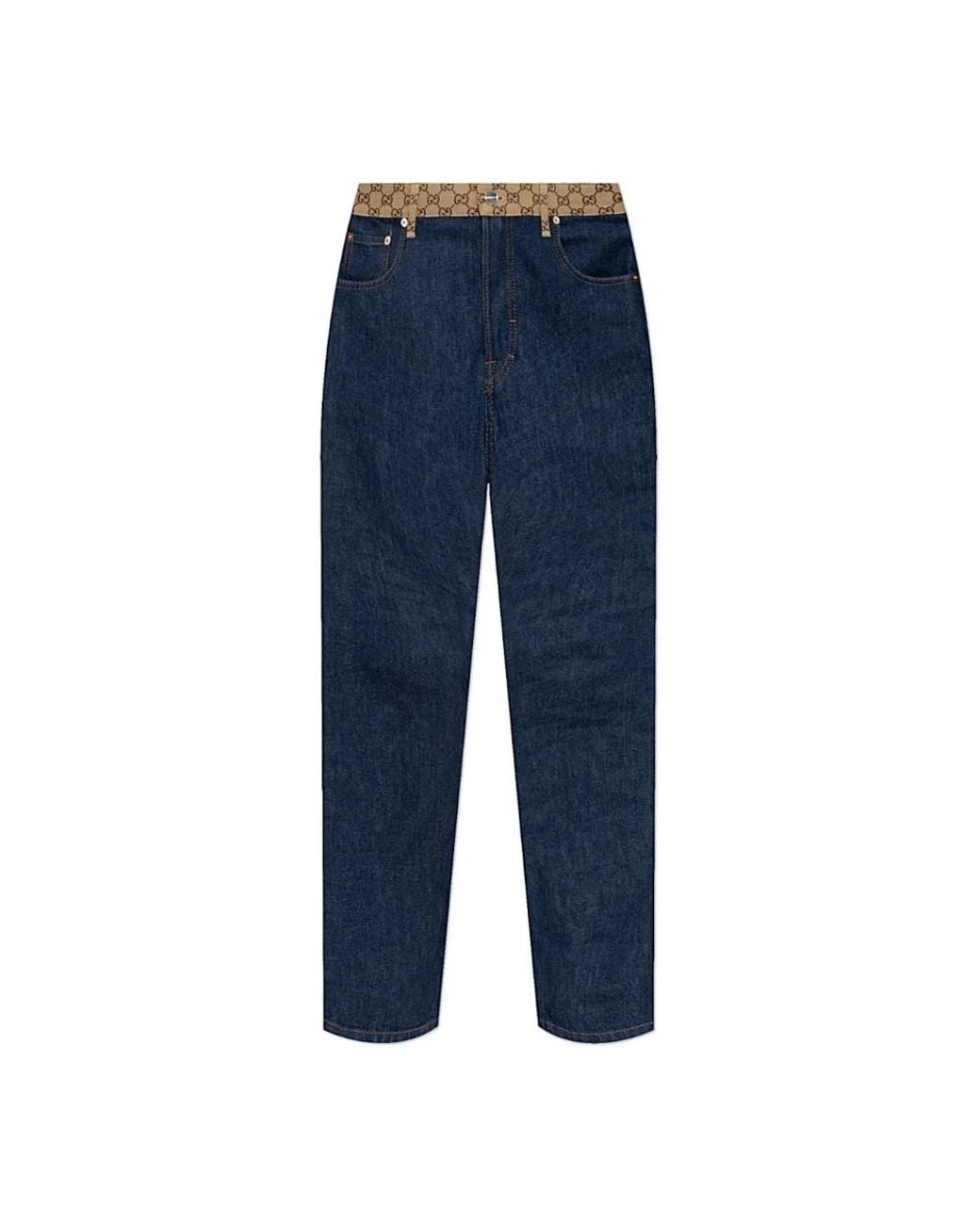 Gucci Blue Straight Jeans for men