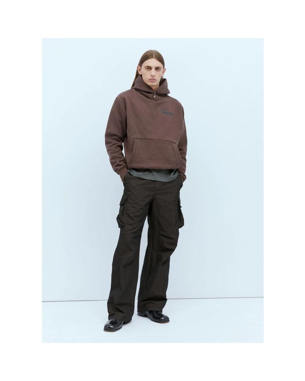 Ice & Techno Brown Hoodies for men