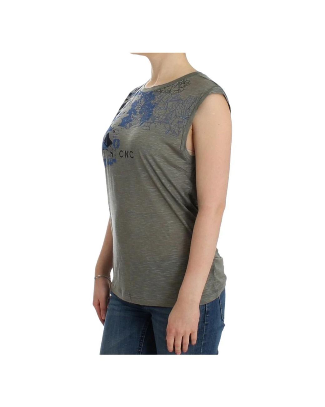 CoSTUME NATIONAL Gray Sleeveless Tops