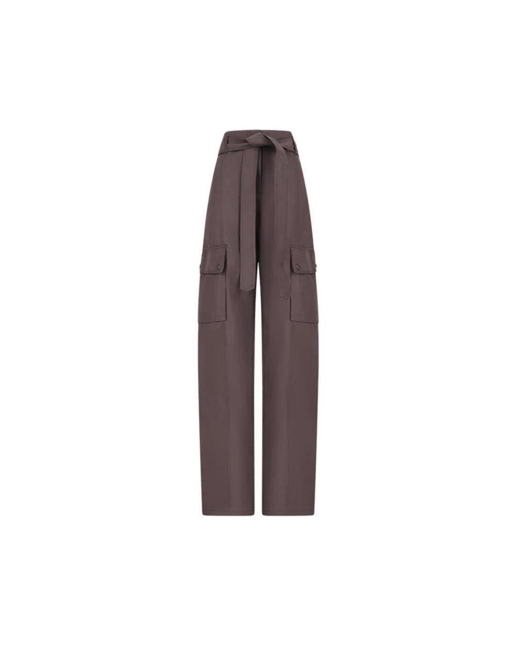 ANDAMANE Brown Straight Trousers
