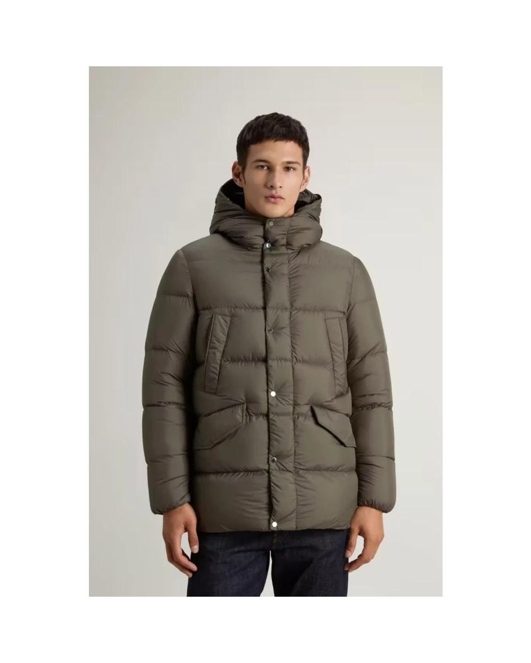 Down Jackets Woolrich pour homme en coloris Green