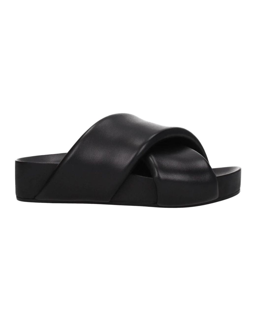 Sliders Jil Sander en coloris Black