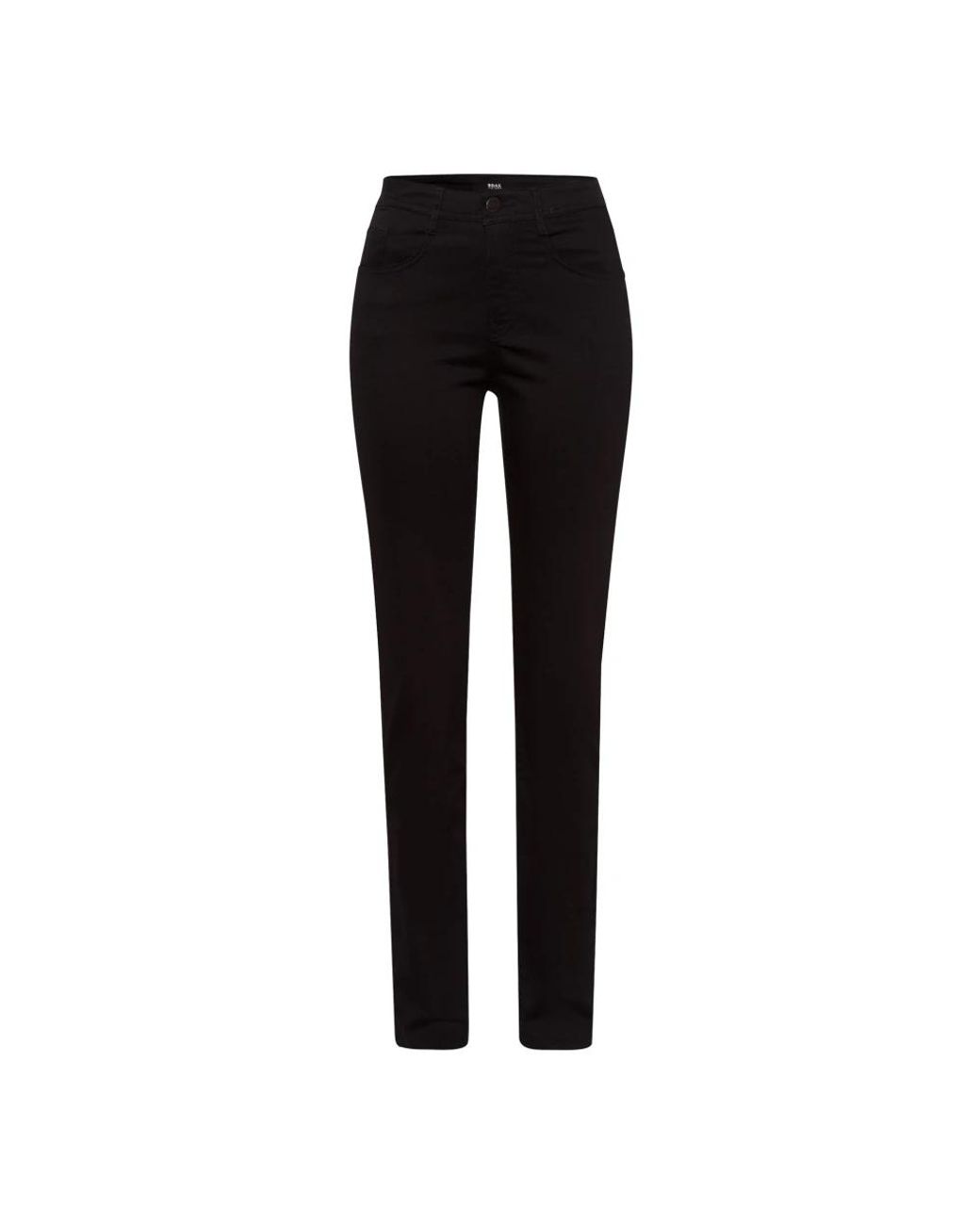 Brax Black Slim-Fit Trousers