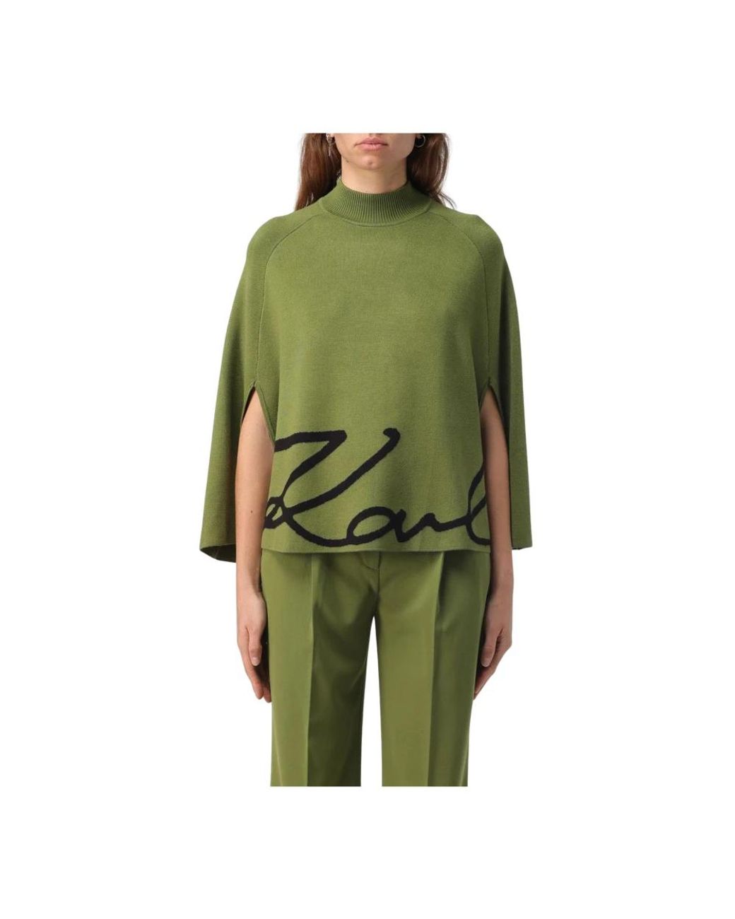 Karl Lagerfeld Green Turtlenecks